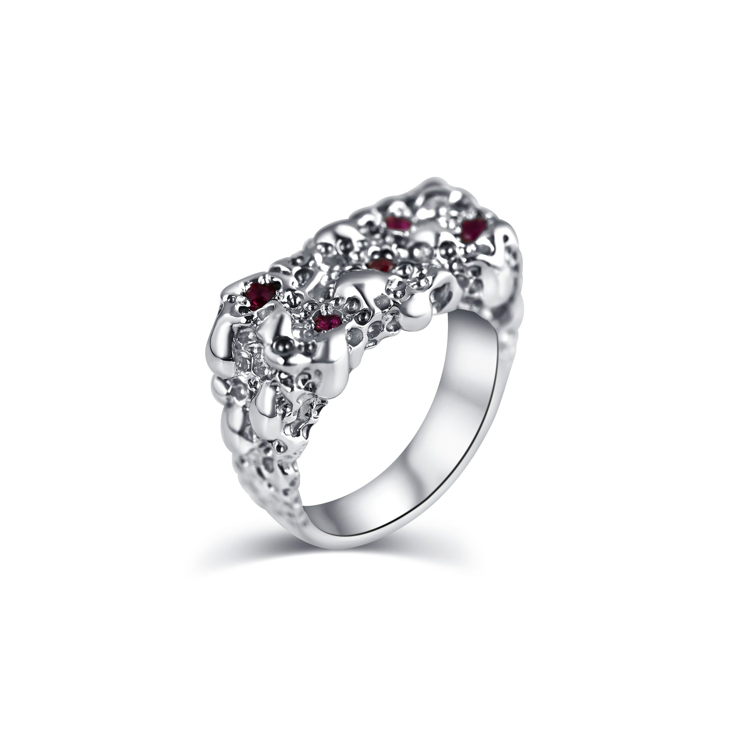 The Ruby Small Square Ring
