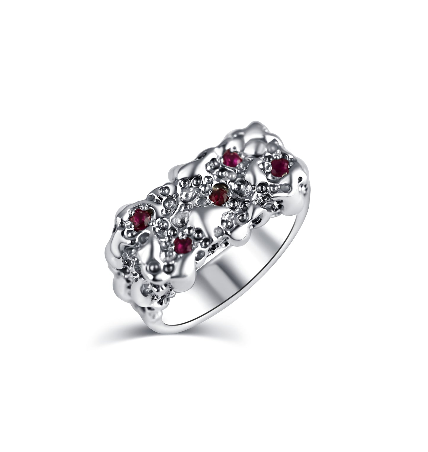 The Ruby Small Square Ring