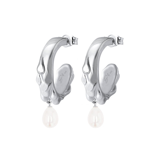 The Pearl Small Melt Hoops