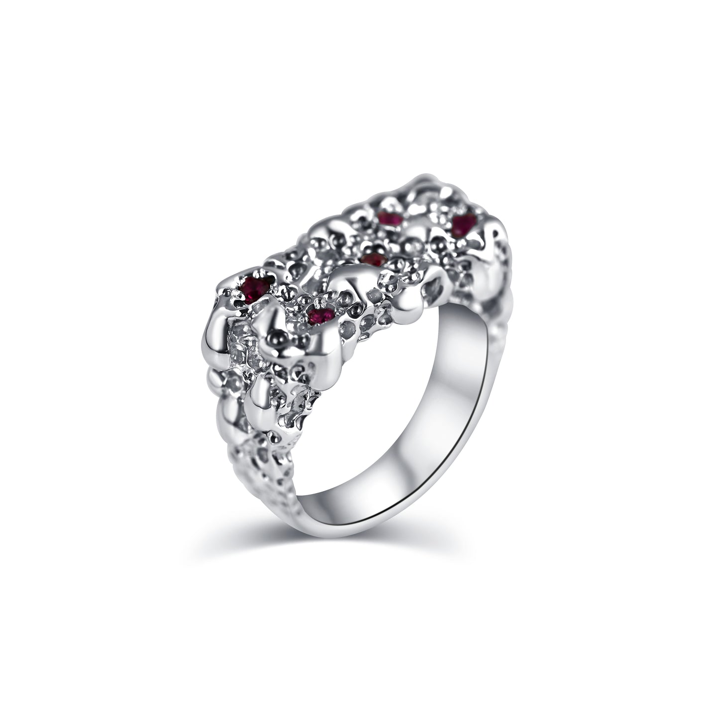 The Ruby Small  Square Ring