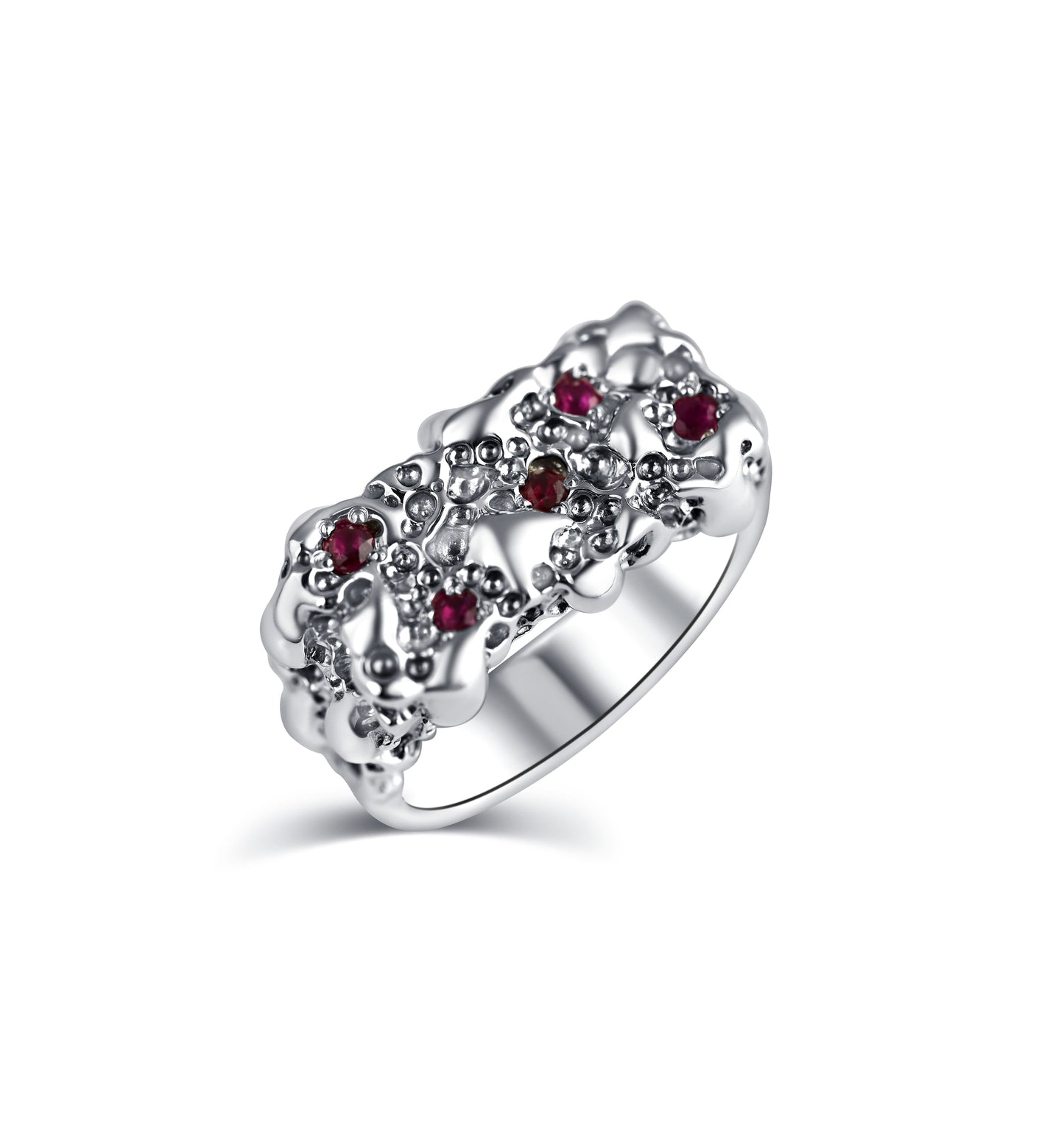 The Ruby Small  Square Ring