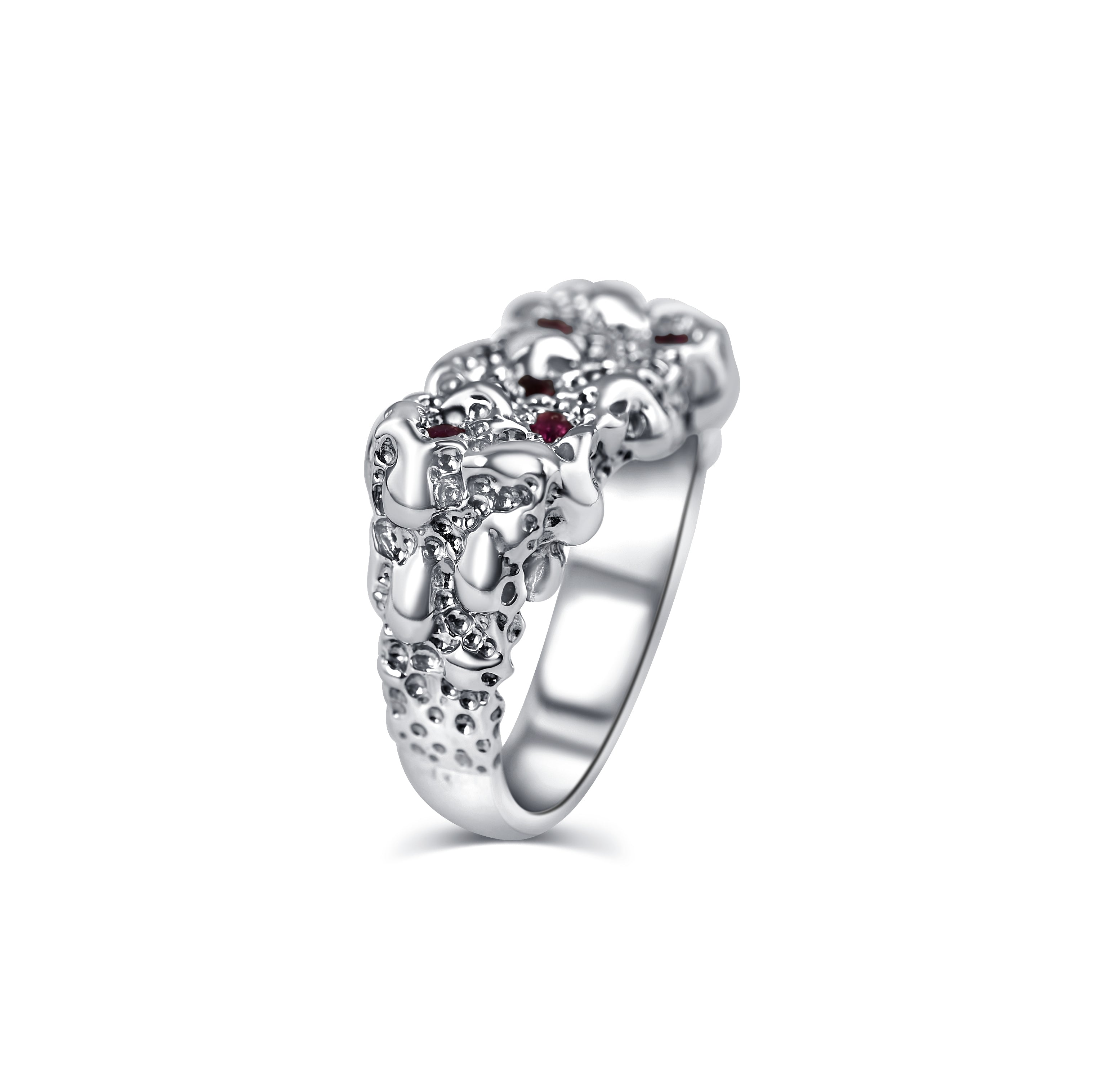 The Ruby Small  Square Ring-4