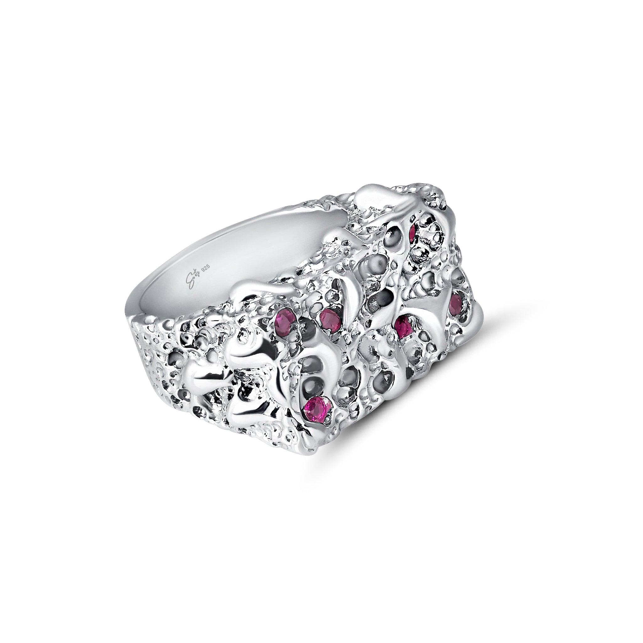 La Grande Bague Carrée Rubis-2