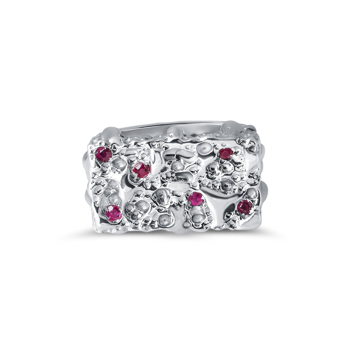 The Ruby Large Square Ring